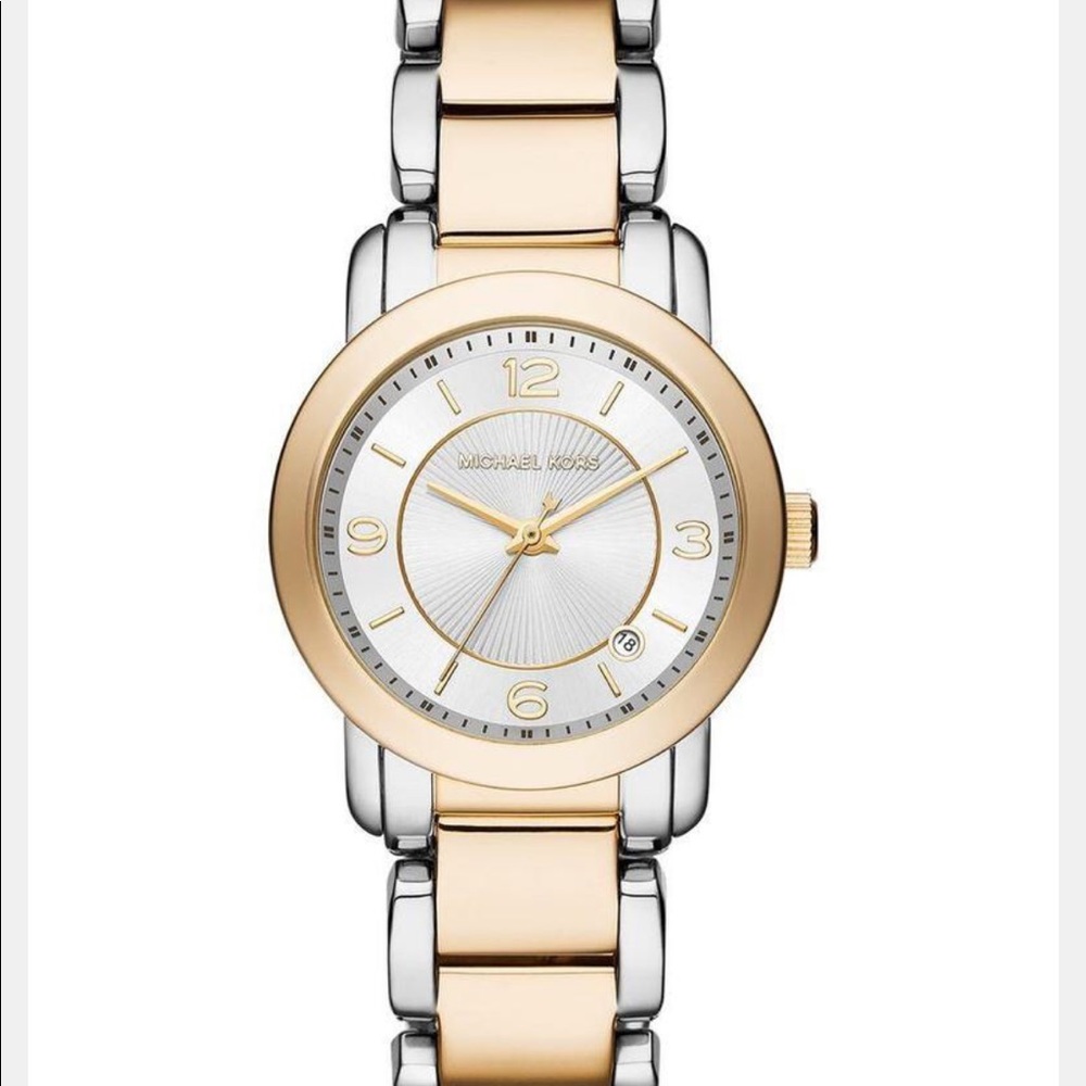 Michael Kors Two Tone Oversized Watch